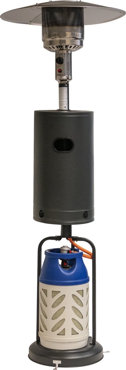 Terrassevarmer Lux, 221 cm, Mat sort