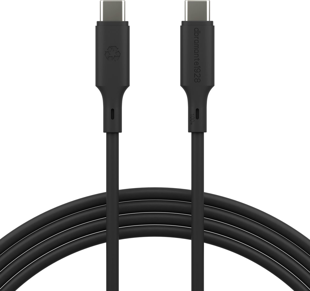 DBRAMANTE USB-C Kabel, 2m, 100W -Sort
