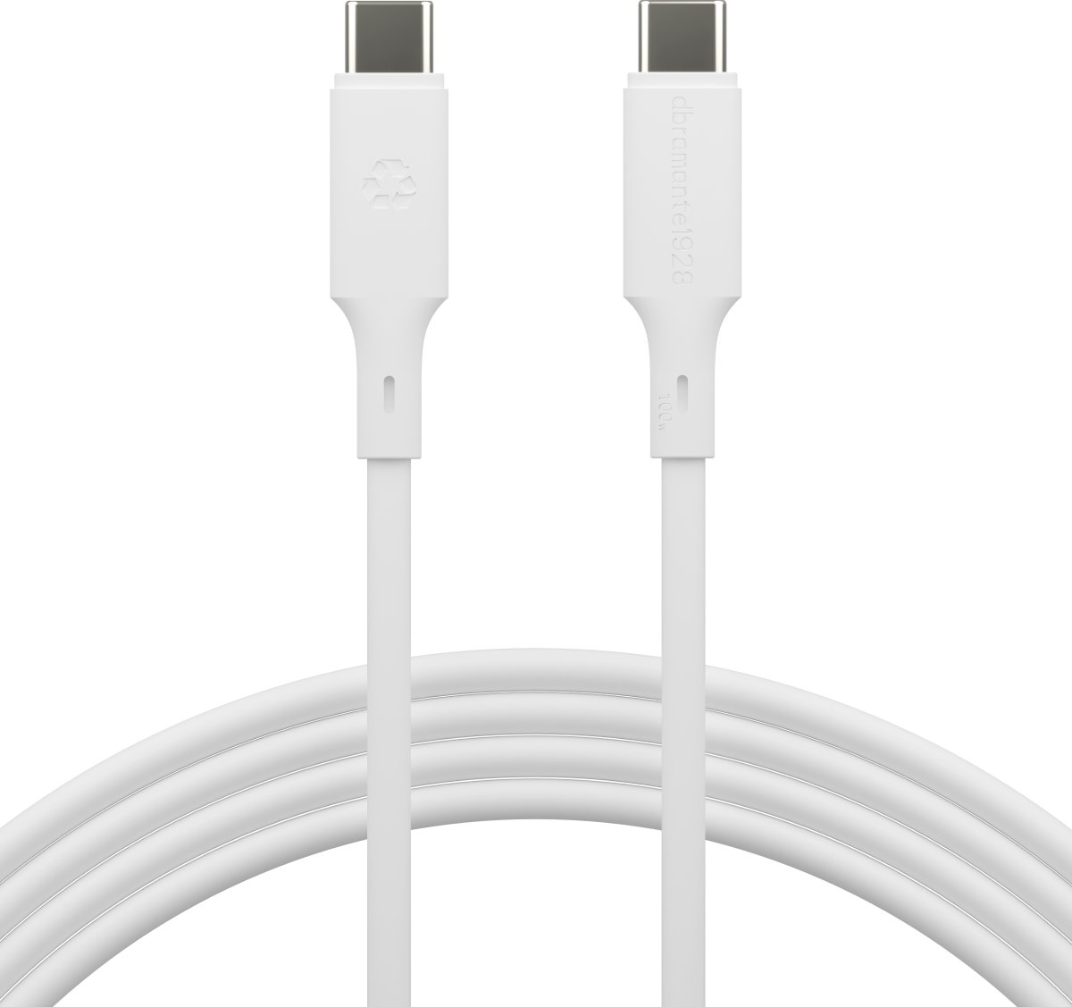 DBRAMANTE USB-C Kabel, 2m, 100W - Hvid
