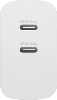 DBRAMANTE1928 Oplader - 2xUSB-C 45W - Hvid