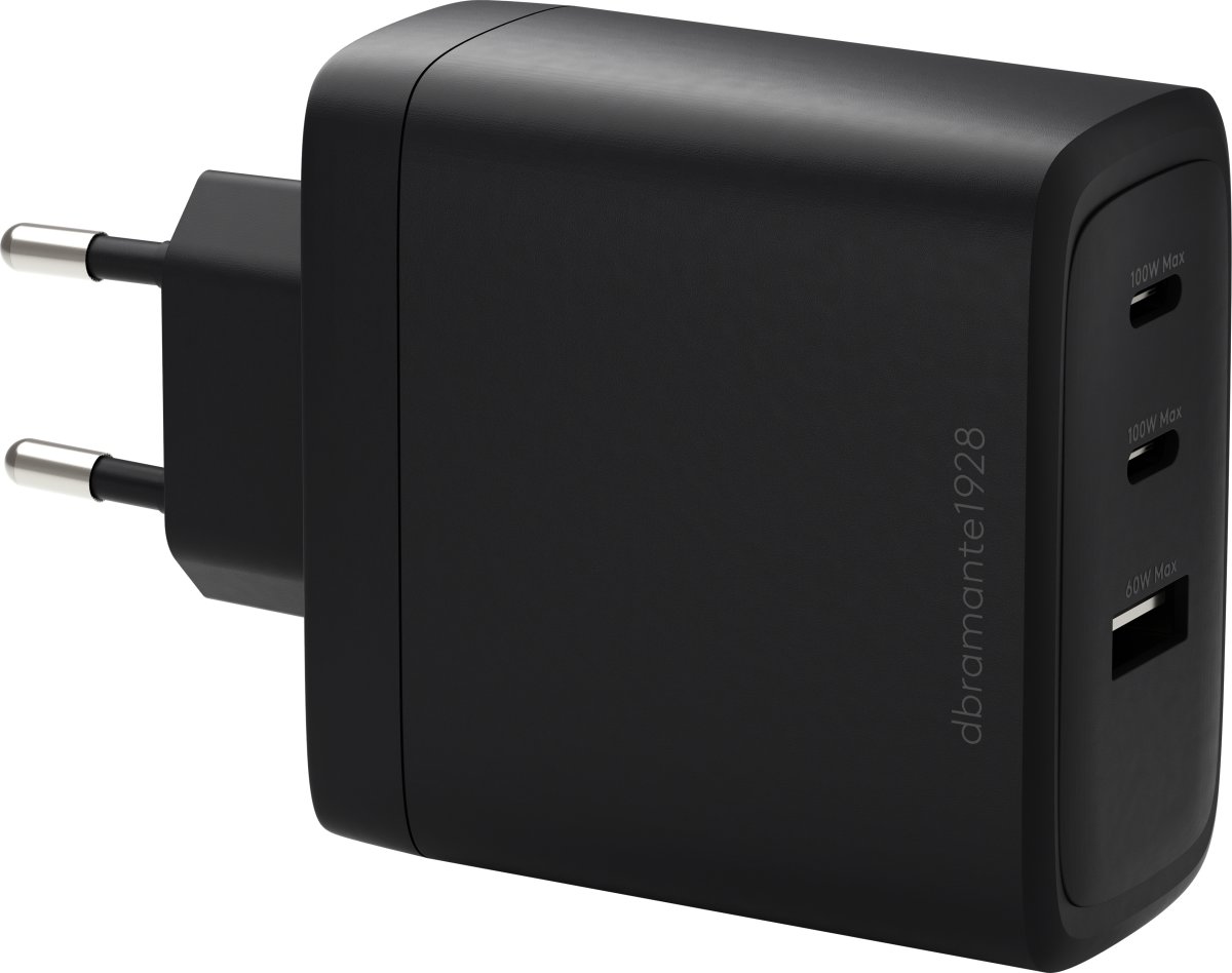 DBRAMANTE Vægoplader EU, 2xUSB-C 100W + 1xUS