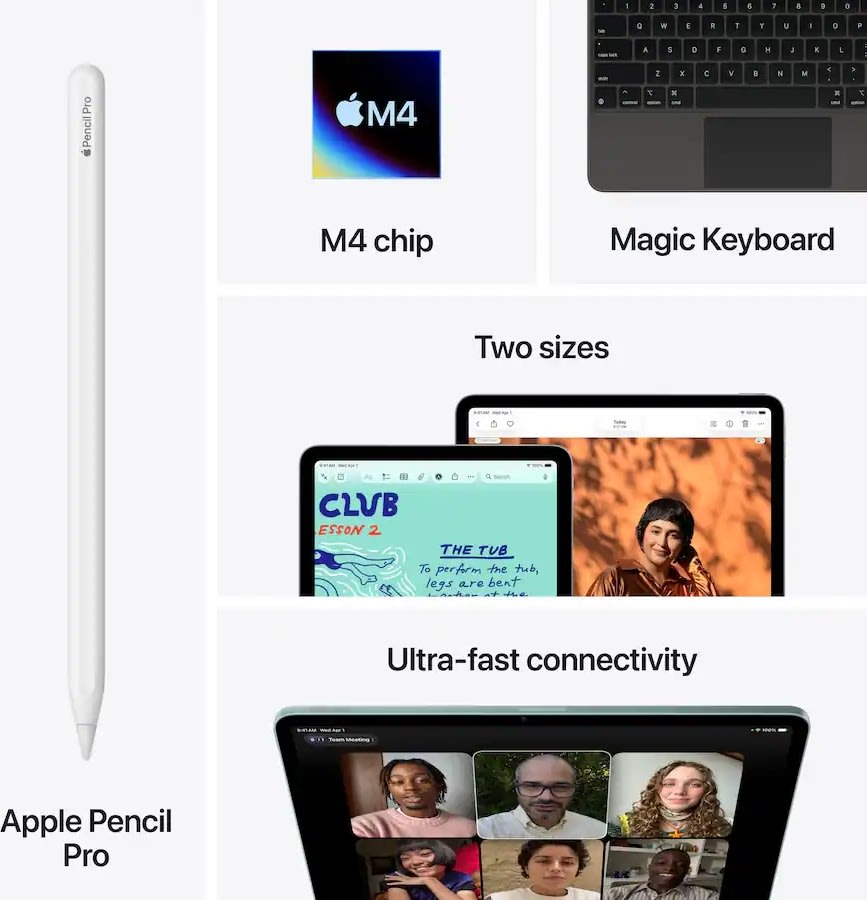 Apple iPad Air M4 13" WiFi + 5G 128GB, blå