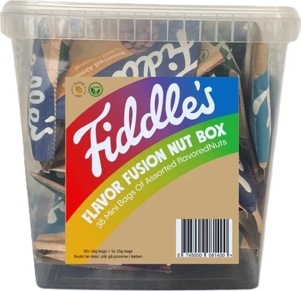 Fiddles Flavor Fusion Nut Box ass, 35 miniposer