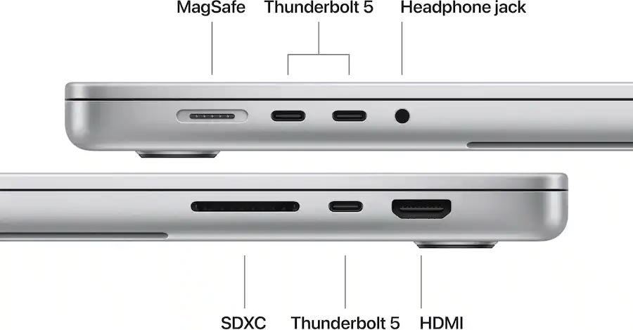 Apple MacBook Pro M5 Max 16", 36GB, 2TB SSD, sølv