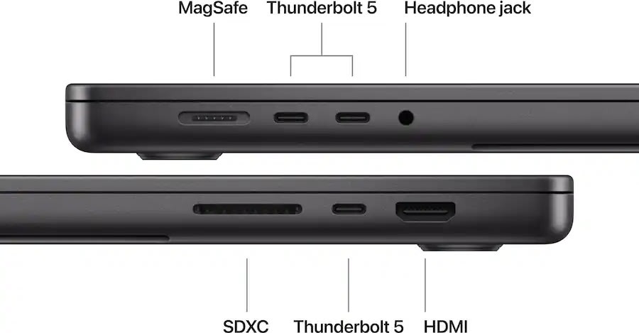 Apple MacBook Pro M5 Max 16", 48GB, 2TB SSD, sort