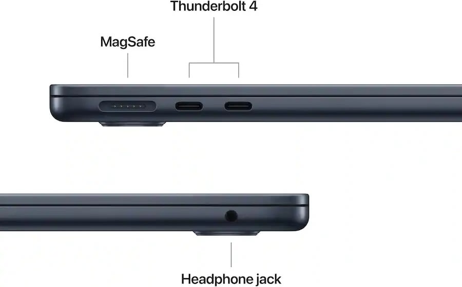 Apple MacBook Air M5 13", 16GB, 1TB SSD, midnat