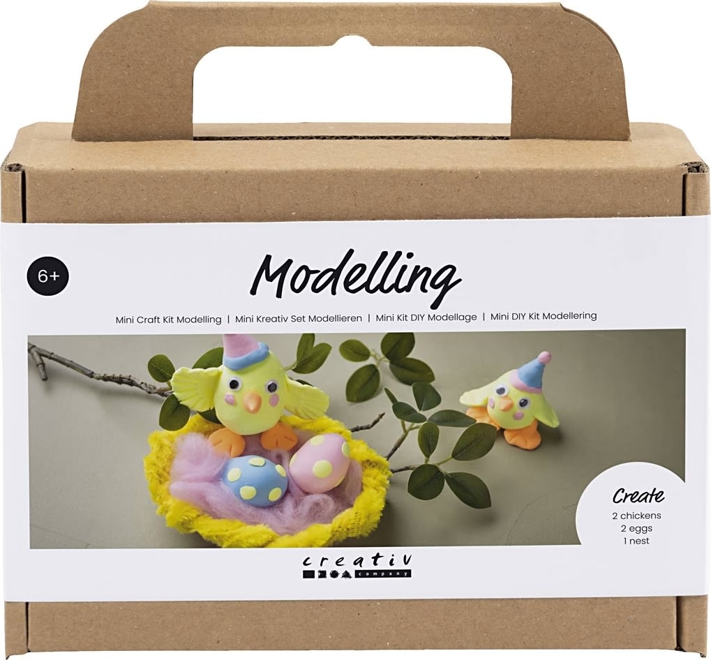 Mini DIY Kit Modellering | Påskefamilie