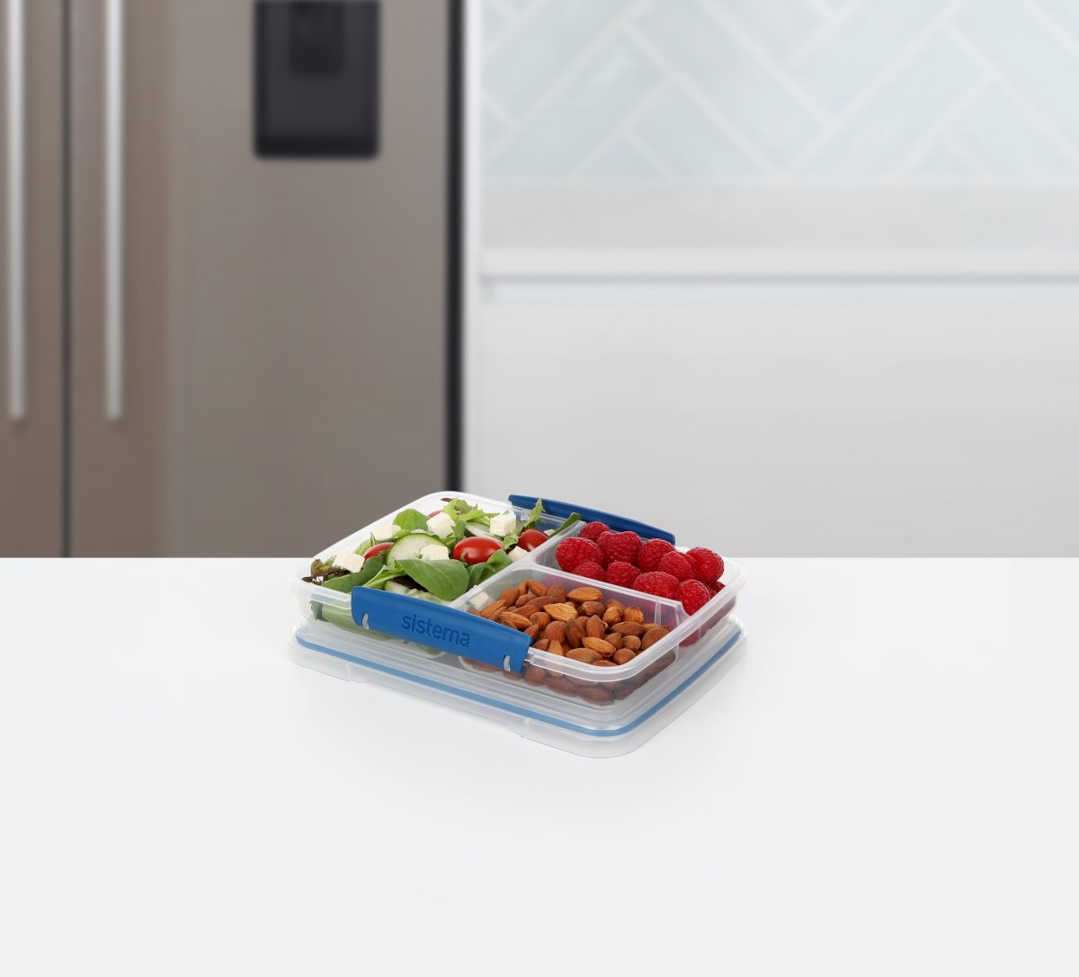 Sistema Multi Split To Go madkasse, 820ml, blå