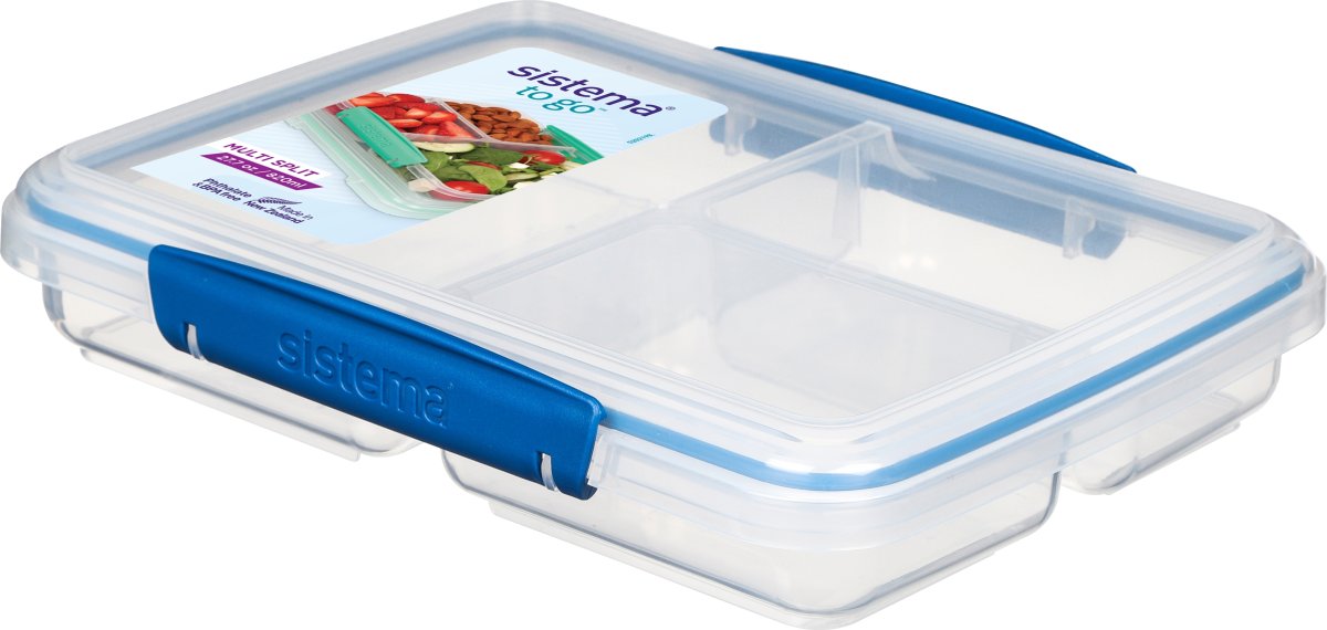 Sistema Multi Split To Go madkasse, 820ml, blå