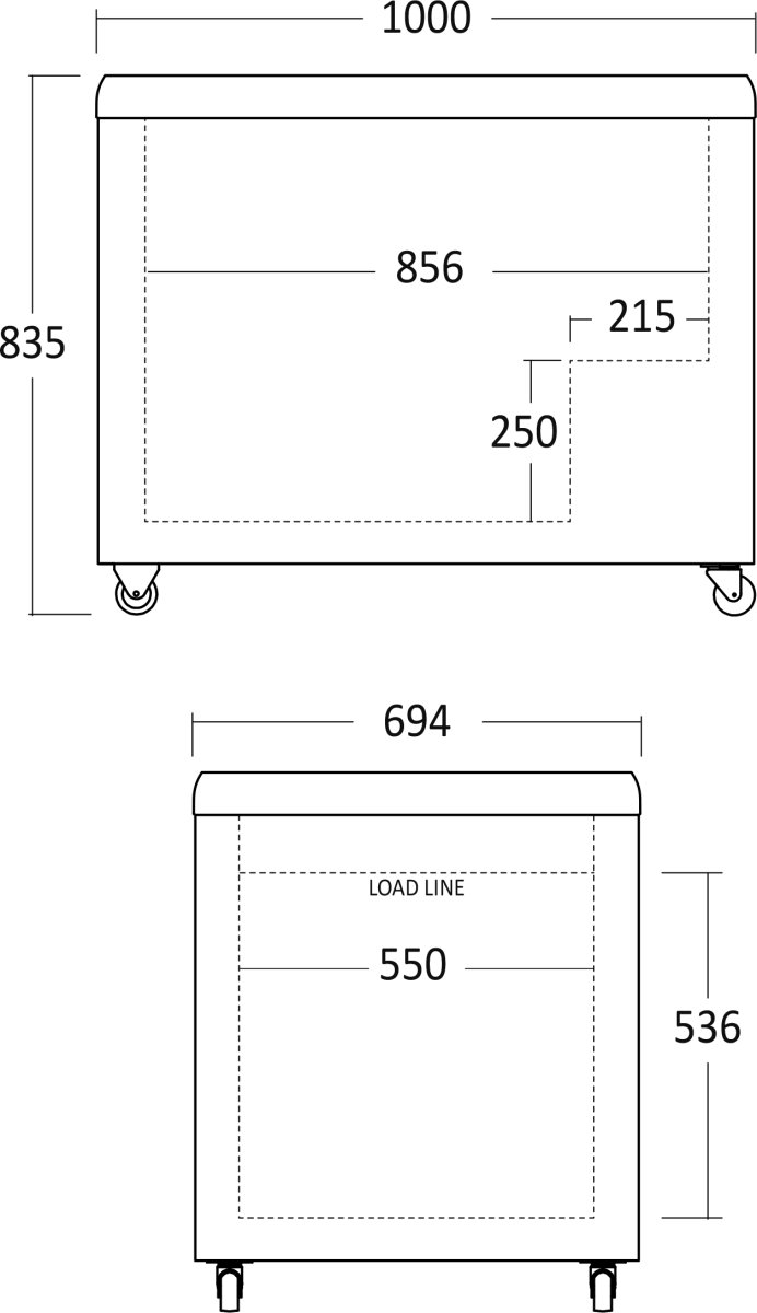 Scancool Fryser til is - IC310D