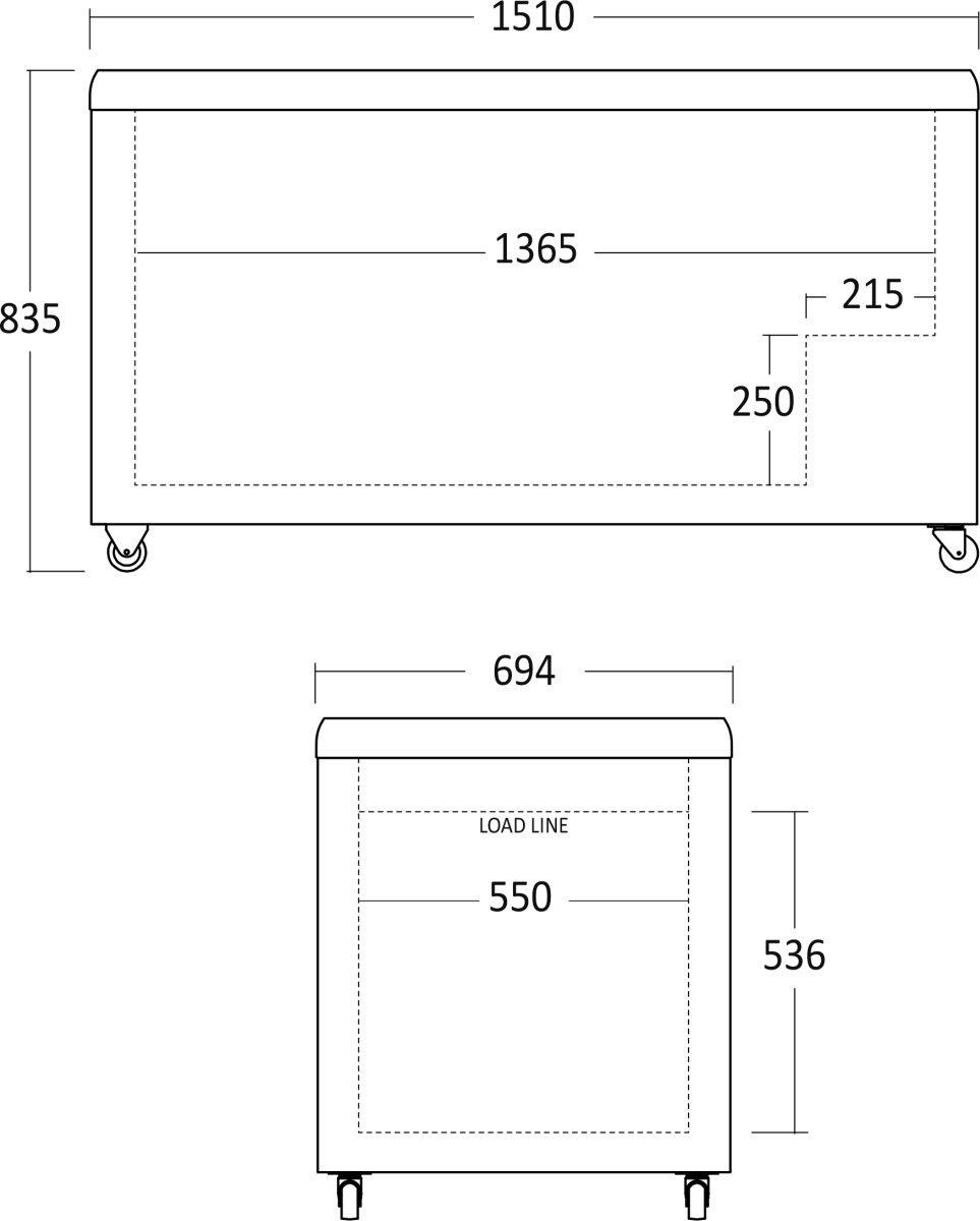 Scancool Fryser til is - IC510D