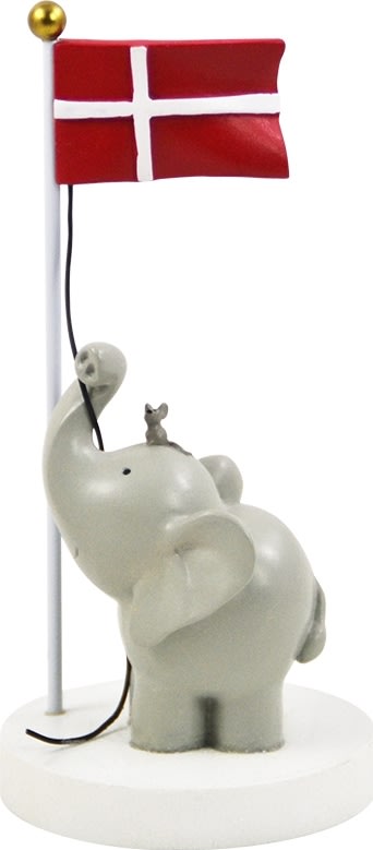Kids By Friis Bordflag Elefant og Mus H14,5 cm