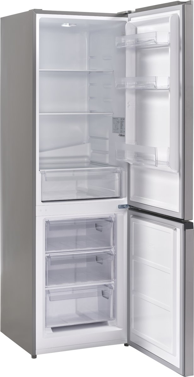 Scandomestic Køleskab/Fryser - CBF315XE, Sølv