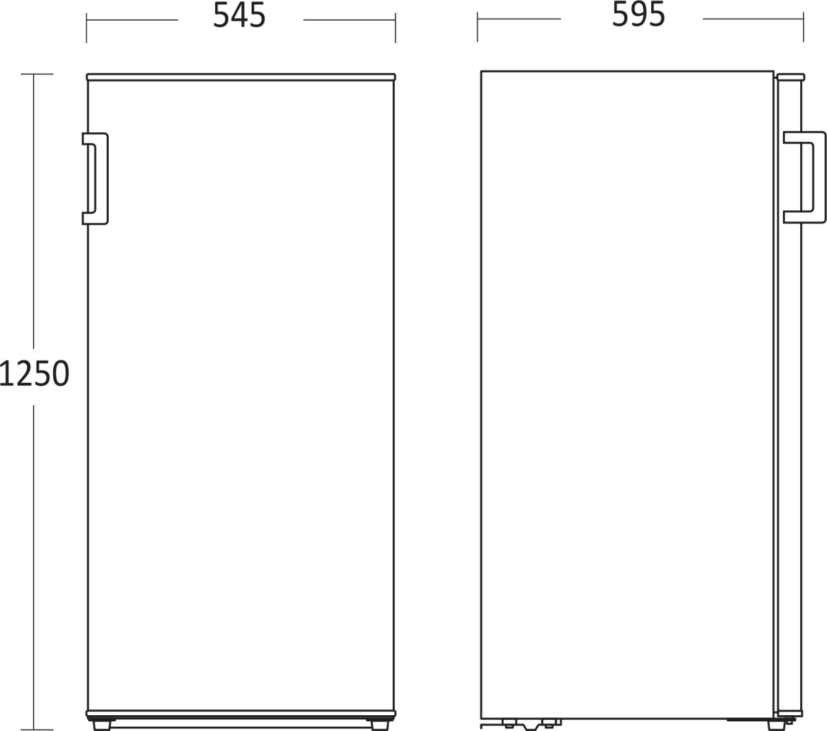 Scandomestic Fritstående Fryseskab - FRF127WE