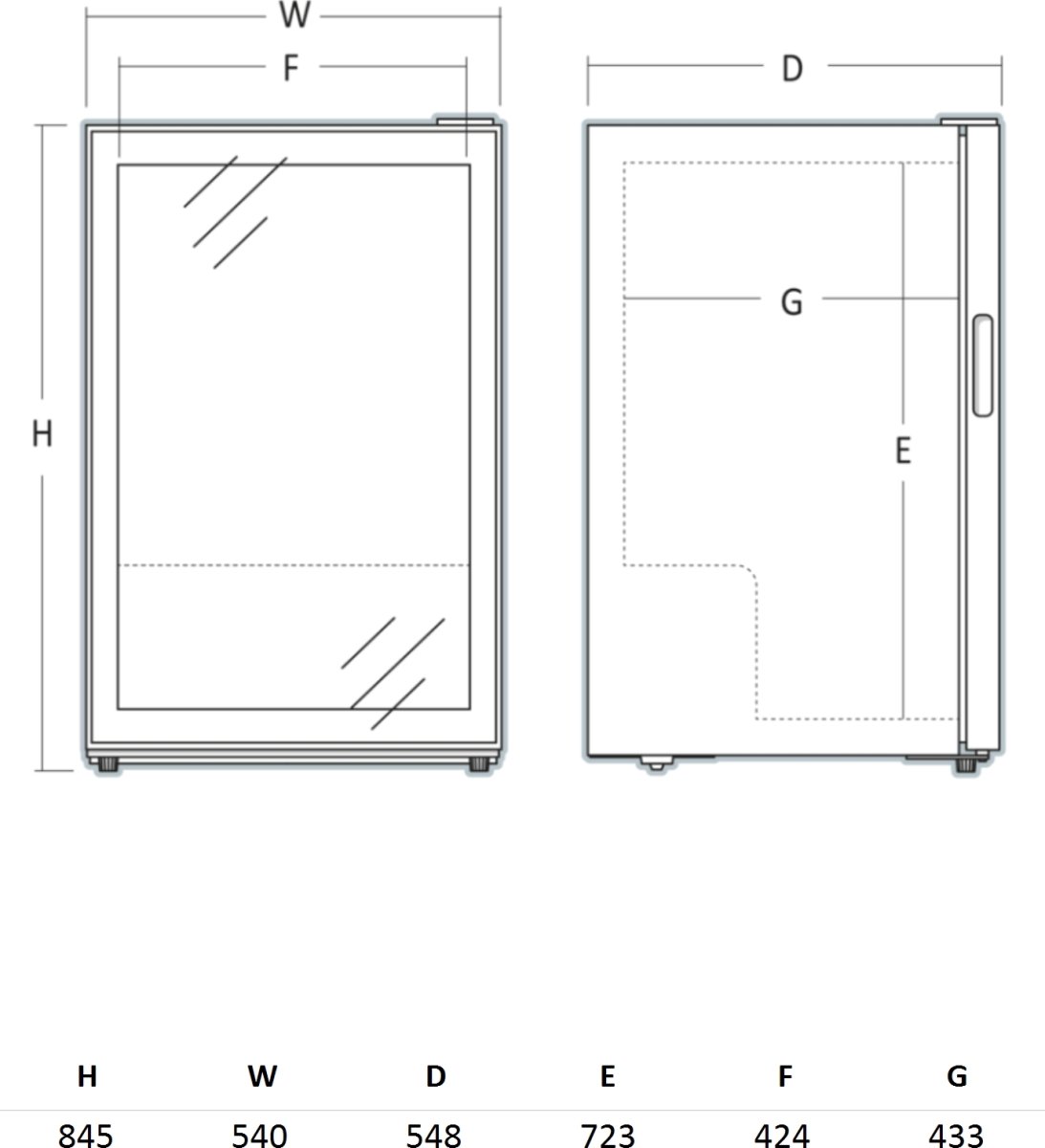 Scandomestic Vinkøleskab - SV 452 B