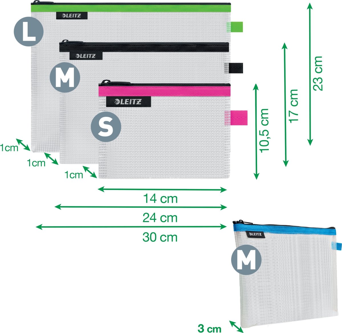 Leitz WOW Vandafvisende kosmetiklomme | Blå