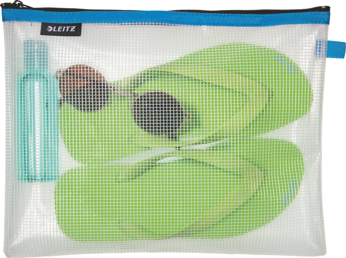 Leitz WOW Vandafvisende lynlåslomme | L | Blå