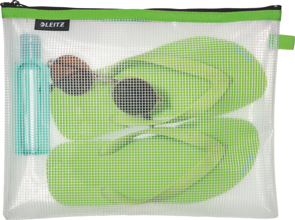 Leitz WOW Vandafvisende lynlåslomme | L | Grøn