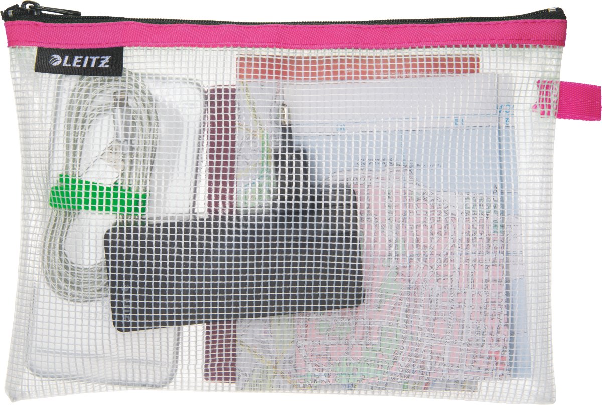 Leitz WOW Vandafvisende lynlåslomme | M | Pink