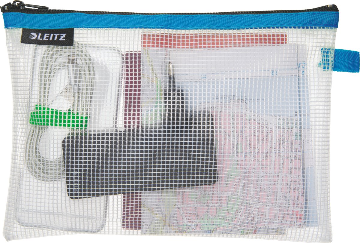 Leitz WOW Vandafvisende lynlåslomme | M | Blå