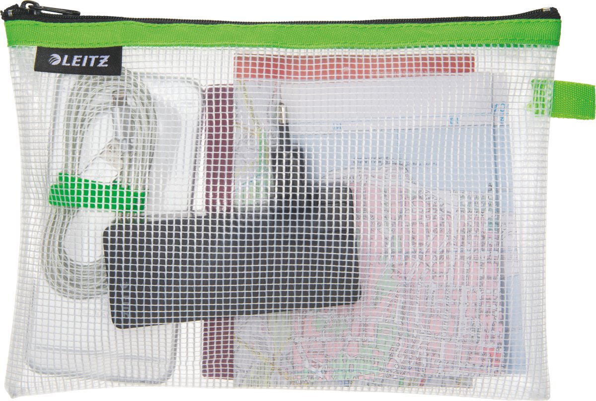 Leitz WOW Vandafvisende lynlåslomme | M | Grøn