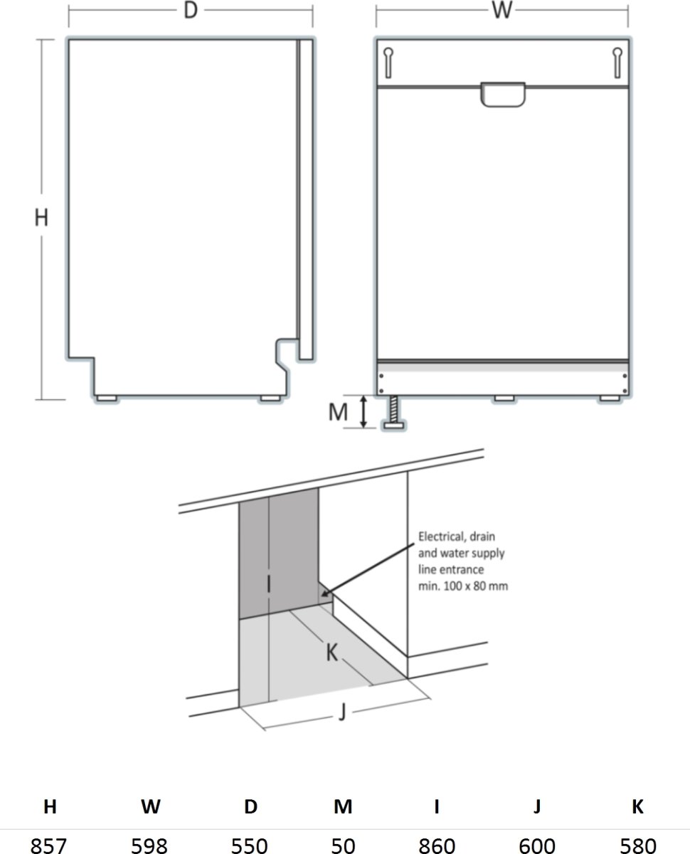 Scandomestic Vaskemaskine, Integreret - DWI1642WB