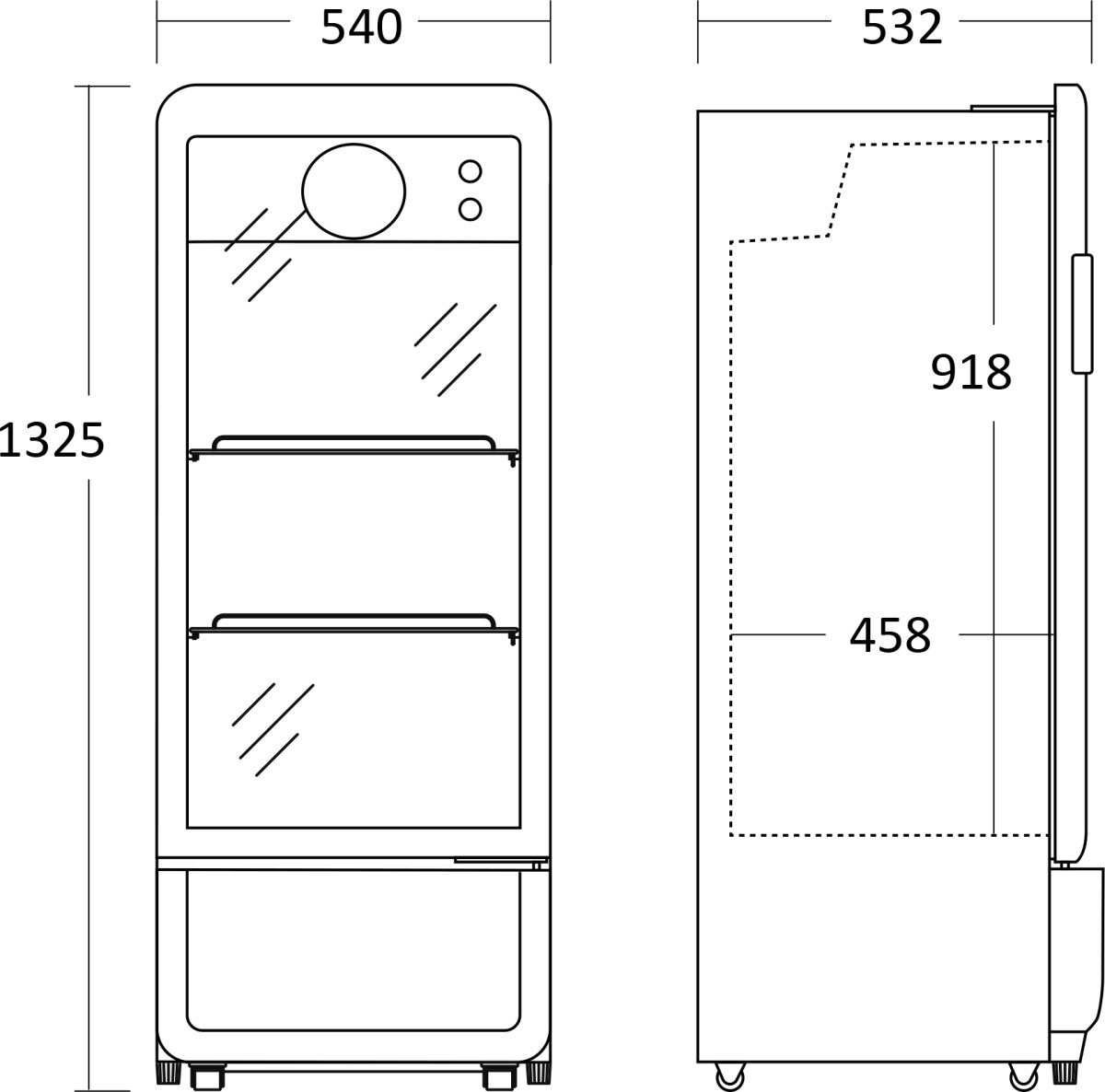 Scancool Displaykøleskab - DC200BD