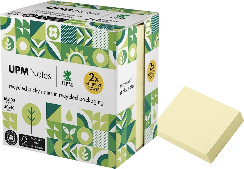 UPM Notes | 50x40 mm | Pastel gul