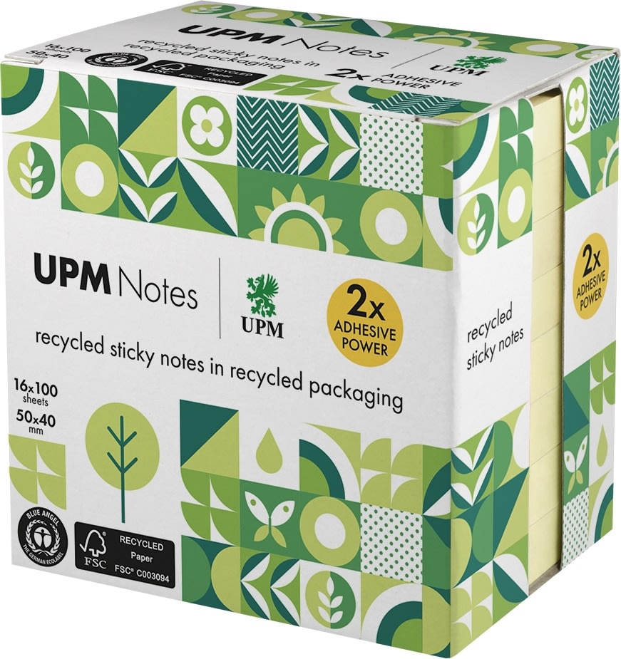 UPM Notes | 50x40 mm | Pastel gul
