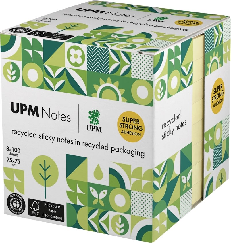 UPM Notes | 75x75 mm | Pastel gul