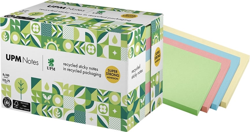 UPM Notes | 125x75 mm | Pastel mix
