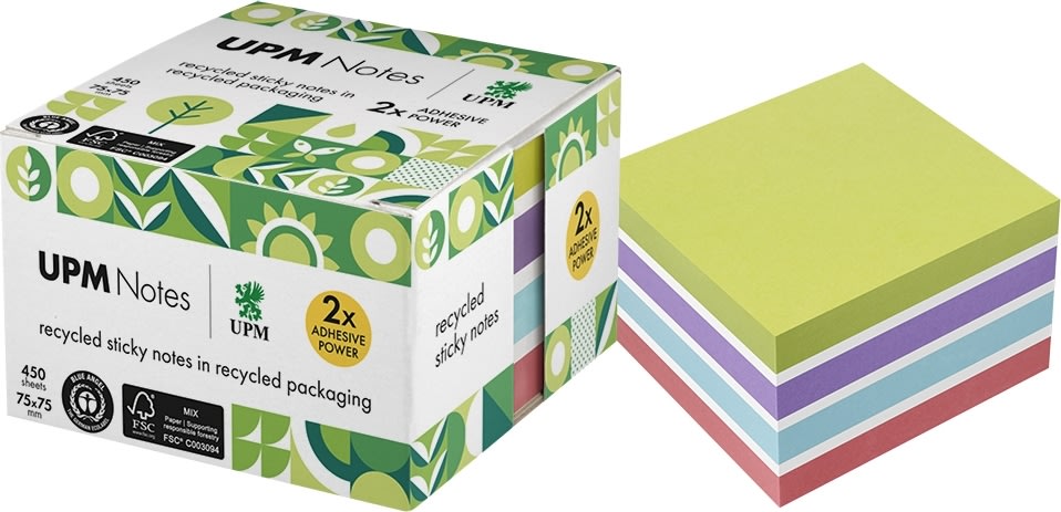 UPM Notes Cube | 75x75 mm | Color mix
