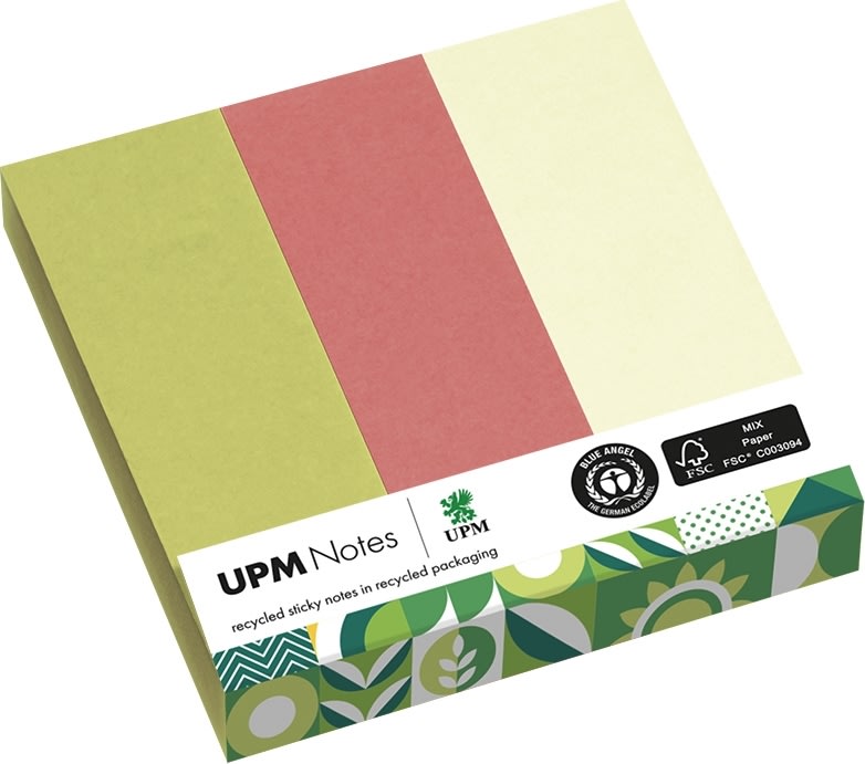 UPM Indexfaner | 25x75 mm | 3 farver