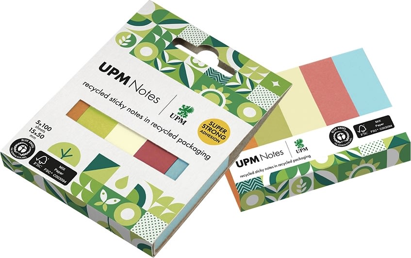 UPM Indexfaner | 15x50 mm | 5 farver