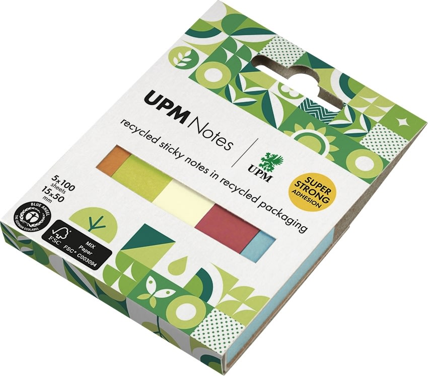 UPM Indexfaner | 15x50 mm | 5 farver