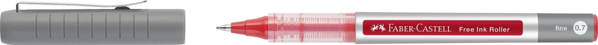 Faber-Castell Free Ink Rollerpen | EF | Rød