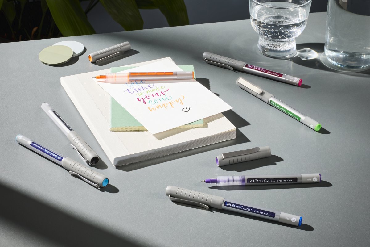 Faber-Castell Free Ink Rollerpen | EF | Sort