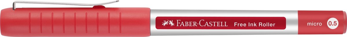 Faber-Castell Free Ink Rollerpen | F | Rød