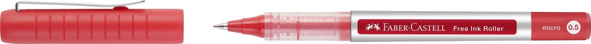 Faber-Castell Free Ink Rollerpen | F | Rød