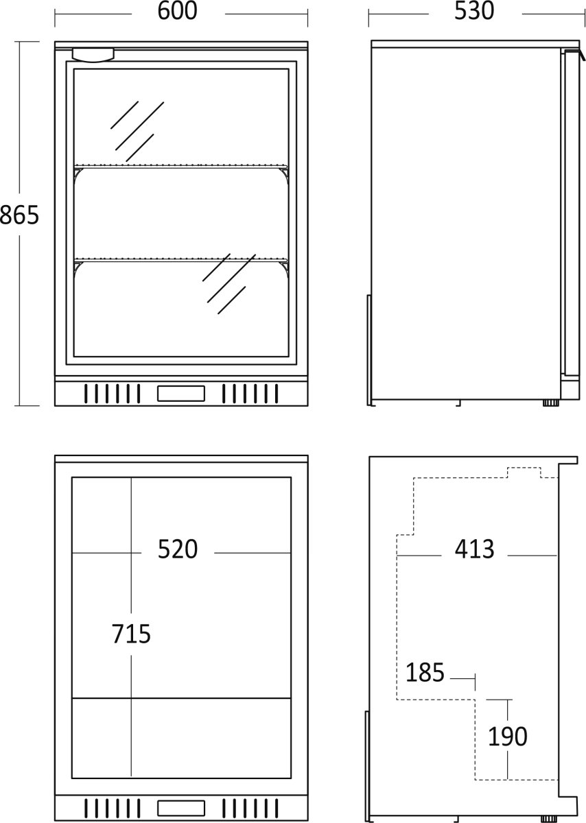 Scancool Køleskab - BB141HBA