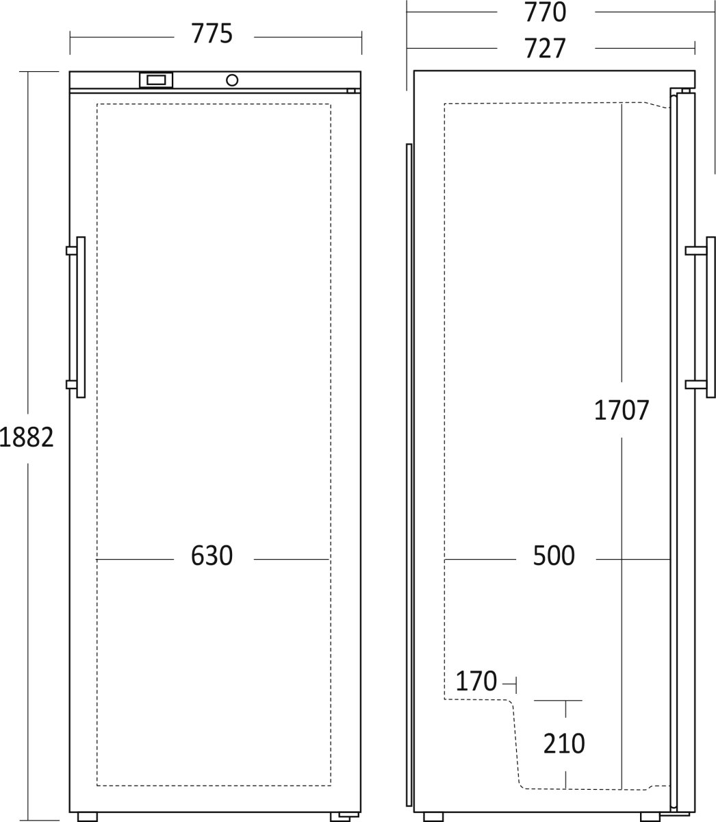 Scancool Køleskab - GUR590WB