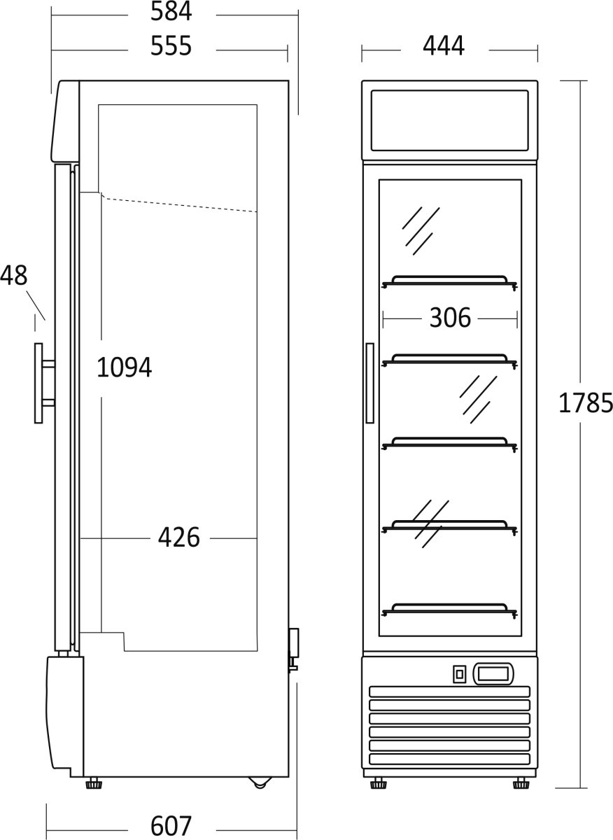 Scancool Displayfryser - DF217BC