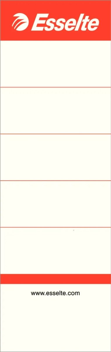 Esselte Rygetiket | Bred | Lang | 100 stk.