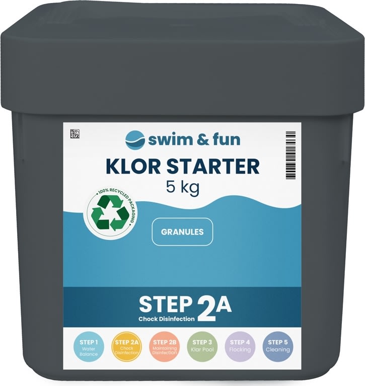 Swim & Fun Klorstarter, hurtigtopl. granulat, 5 kg