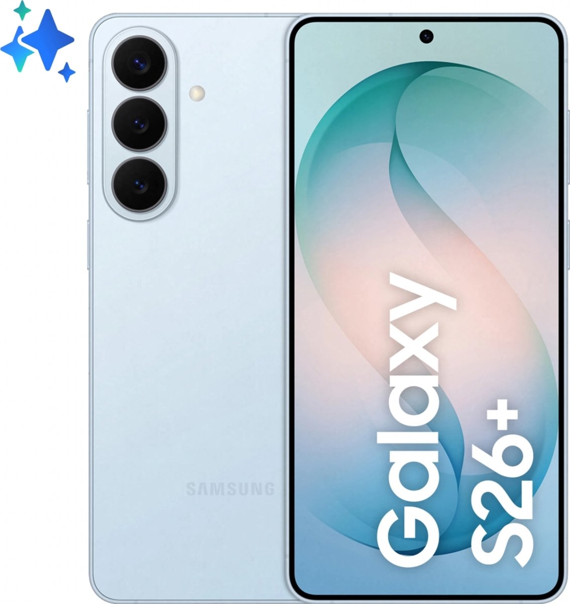 Samsung Galaxy S26+ smartphone, 512GB, Sky Blue