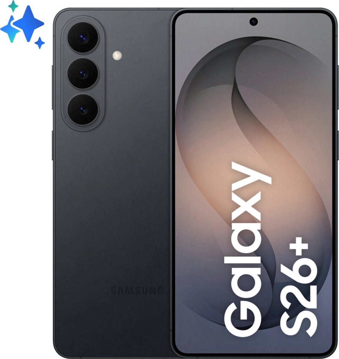 Samsung Galaxy S26+ smartphone, 256GB, sort