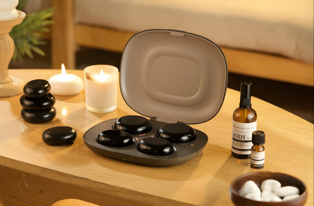 by Gaard Varme Massage Sten Sæt