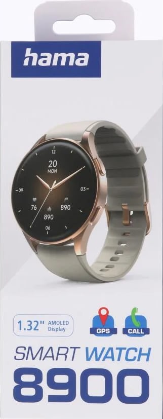 HAMA Smartwatch - 8900, Guld/Beige