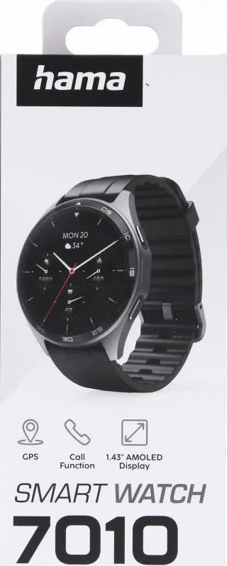 HAMA Smartwatch - 7010, Sort