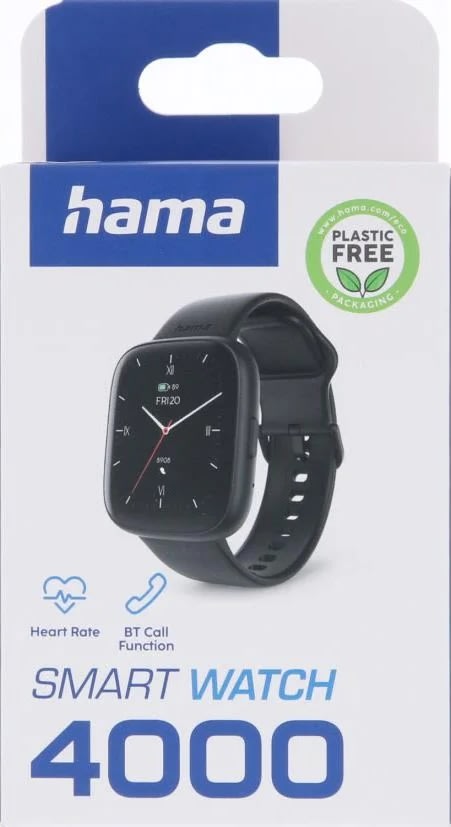 HAMA Smartwatch - 4000, Sort